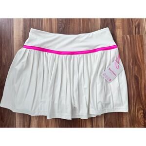Juicy Couture Sport White with Pink Tennis Skort NWT